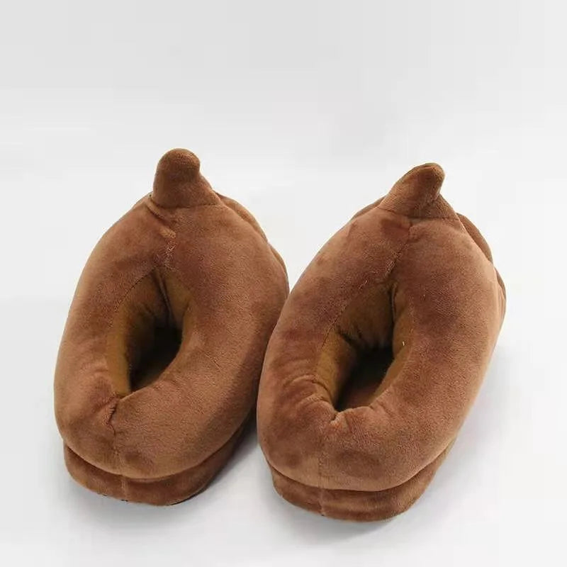 Funny Poop Slippers Plush Indoor Cartoon Slippers Soft Warm Home Shoes