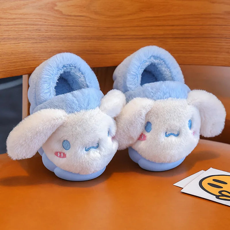 Pokemon Pikachu Plush Slippers Warm Non Slip Indoor Shoes