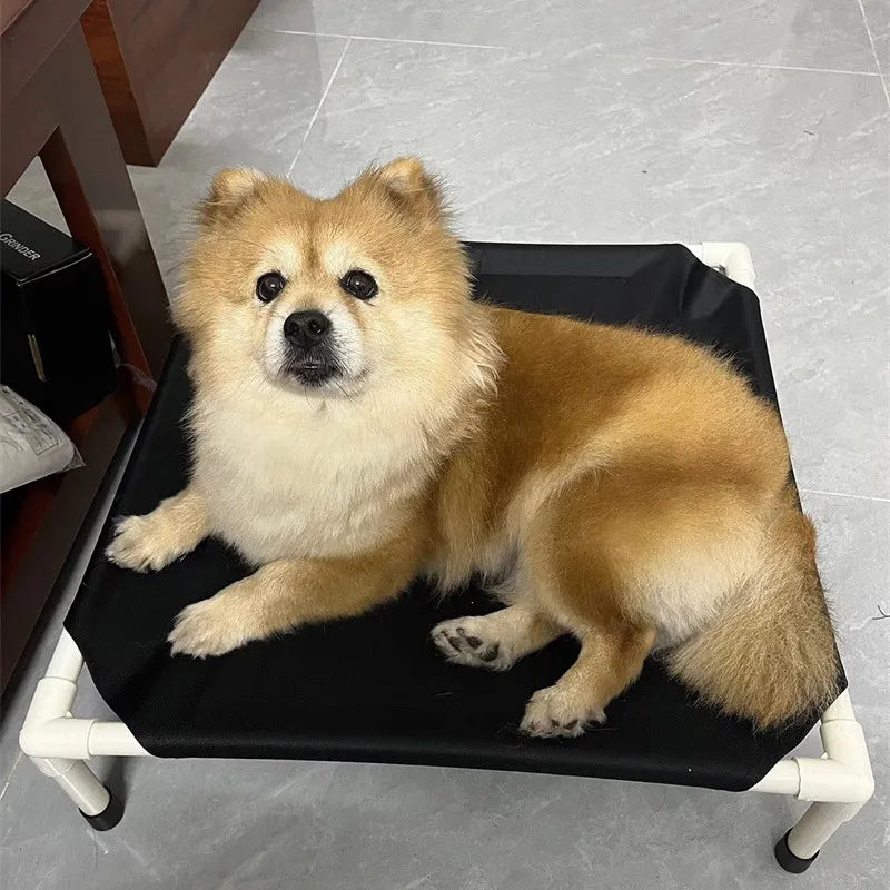 Elevated Dog Camping Bed Foldable Portable Pet Hammock Washable Cat Dog Bed