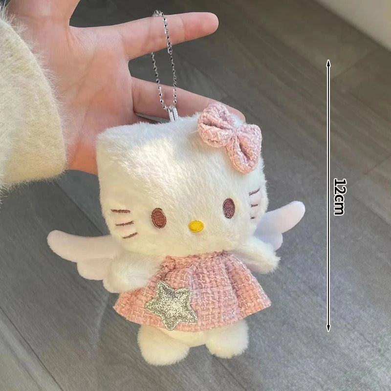 Cute Cat Plush Keychain Bag Charm for Girls