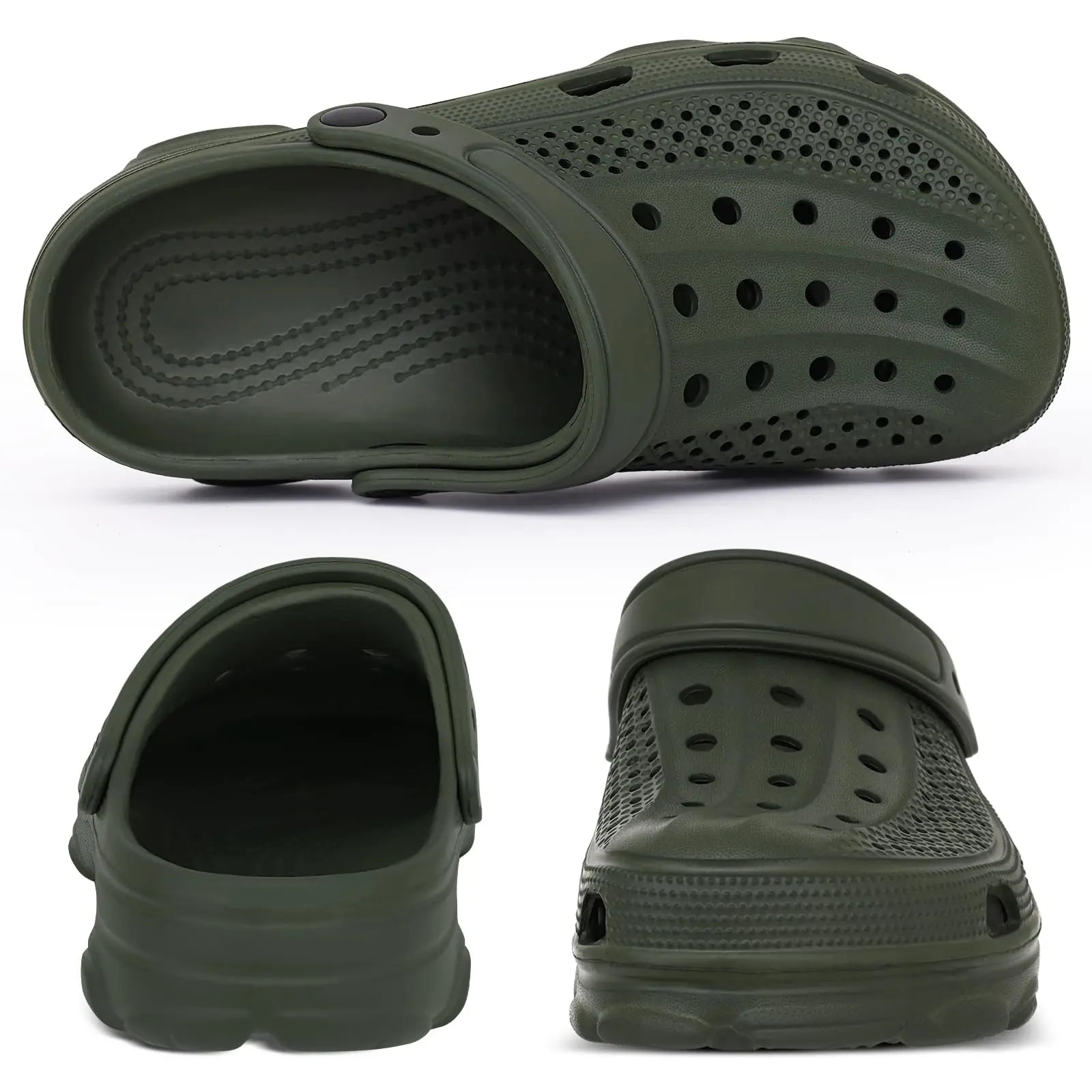 Men Breathable Garden Clogs Non Slip Casual Beach Sandals