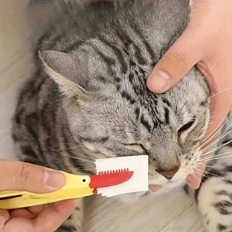 Pet Tear Stain Remover Comb Dog Eye Cleaning Grooming Brush