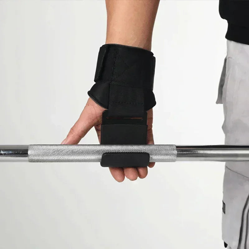 Weight Lifting Hook Grips Wrist Wrap Gym Pull Up Support Straps Powerlifting Gloves