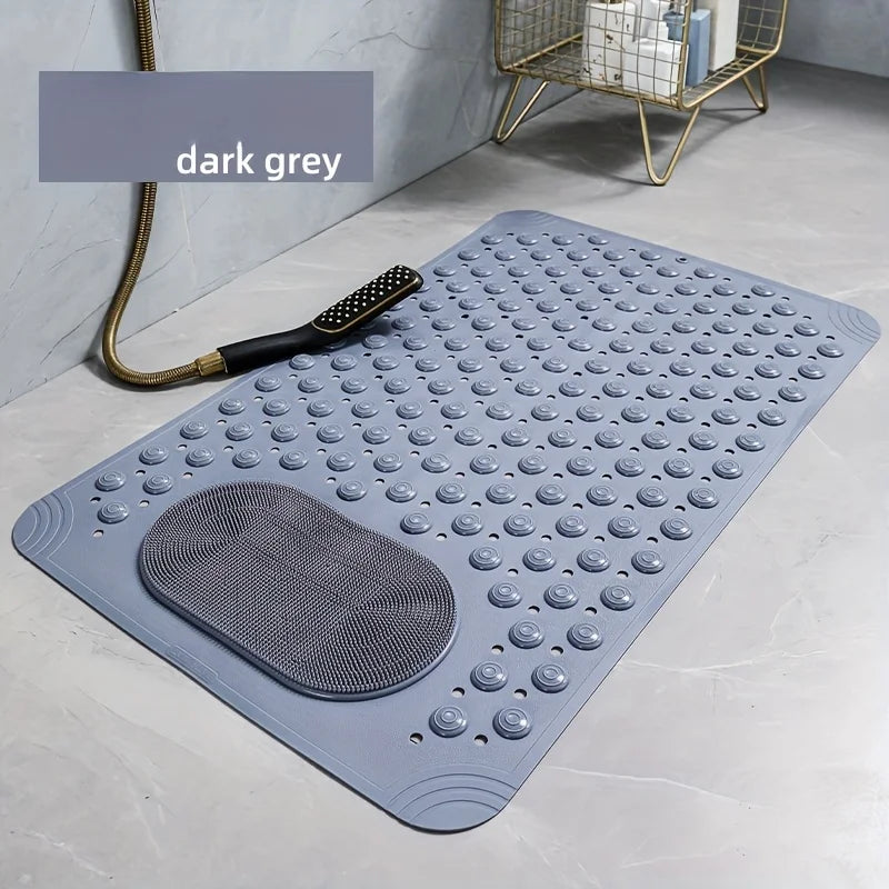 Non Slip PVC Bath Mat Massage Nubs Bathroom Shower Rug 0.8cm Thick
