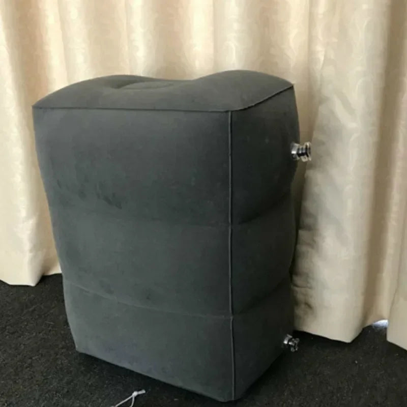 Inflatable Travel Footrest Pillow for Airplane Car Bus