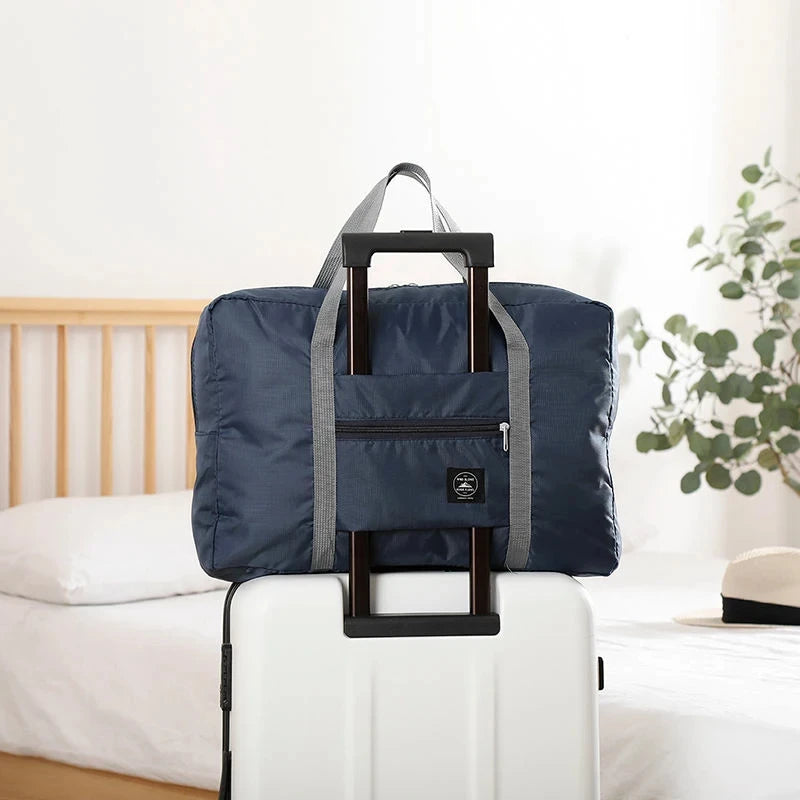 Foldable Travel Duffel Bag Carry On Luggage Large Capacity Lightweight Waterproof Weekend Gym Bag Women