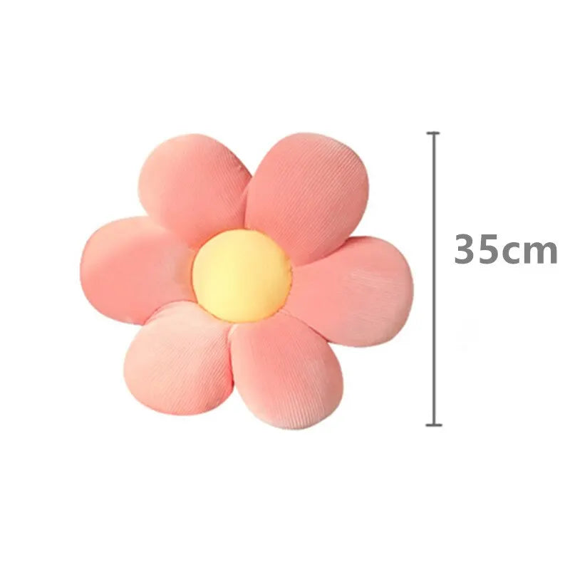 Colorful Flower Plush Pillow 35cm Petal Cushion Home Decor Gift