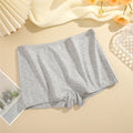 Women Seamless Cotton Boxer Briefs Sports Underwear Solid Color Intimates