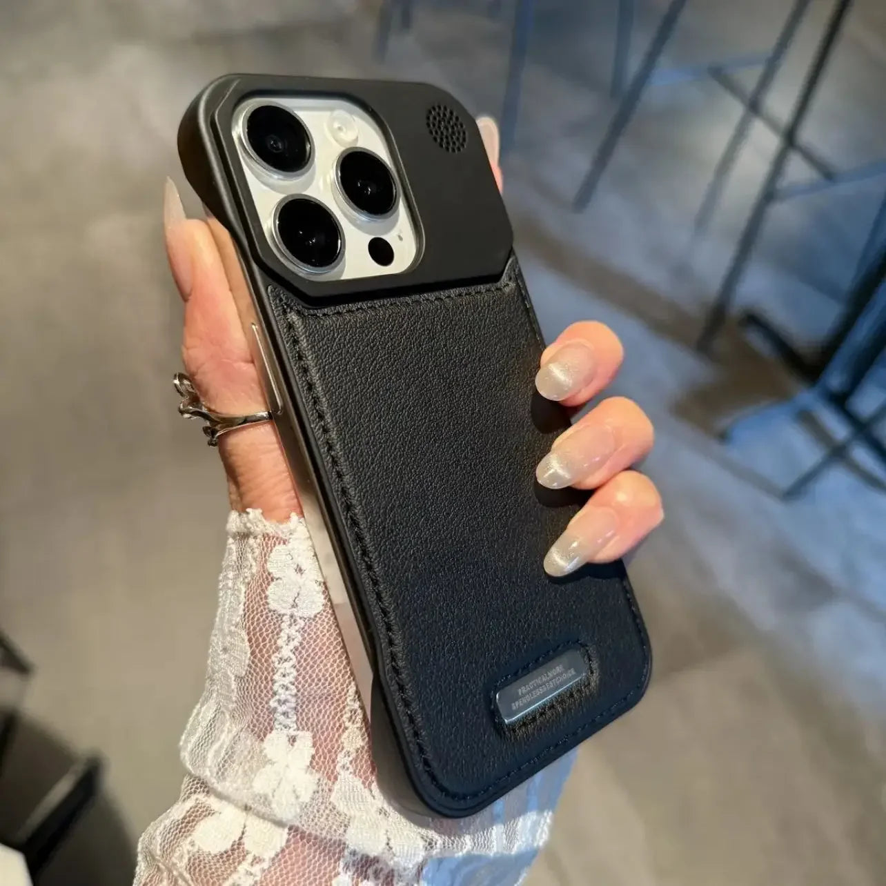 Aromatherapy Leather MagSafe Magnetic Frameless Armor iPhone Case