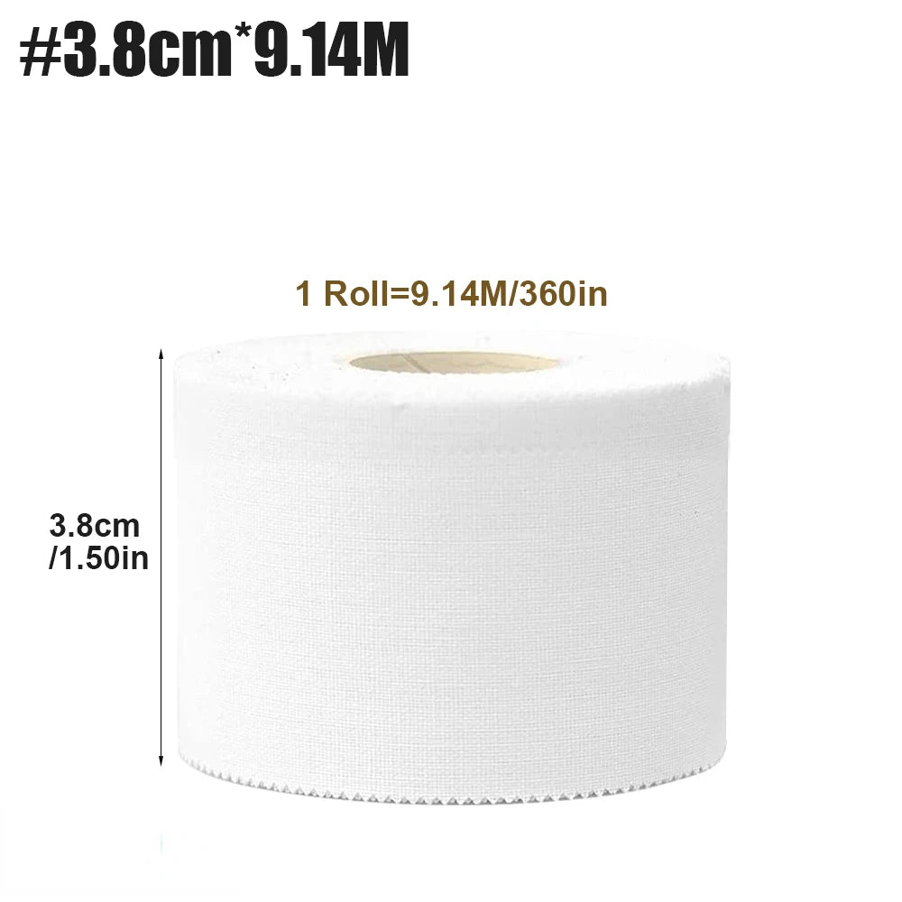 Waterproof Cotton Sports Tape Boxing Adhesive Bandage Injury Support Wrap 5 Rolls