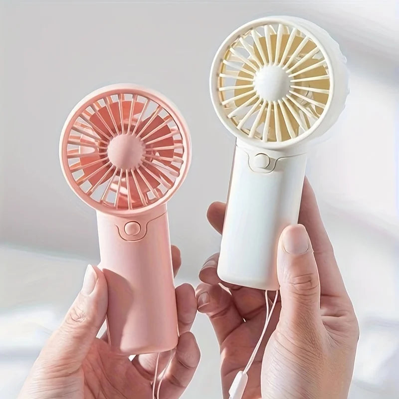 Mini Portable Handheld Fan – Rechargeable Pocket Fan, Lightweight & Low Noise Cooling Fan