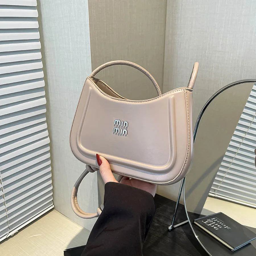 Women Crescent Crossbody Shoulder Bag Korean Style 2025