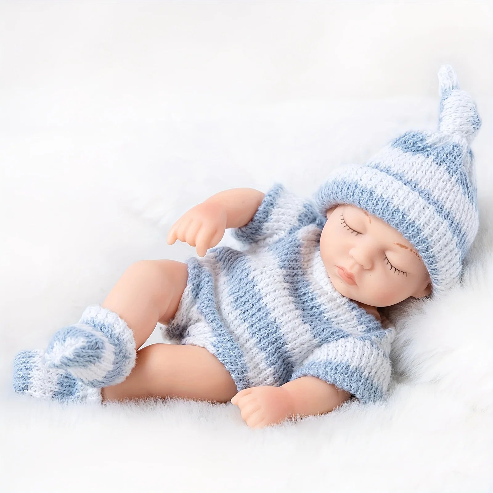 Mini Reborn Sleeping Baby Doll 19cm for Girls Gift