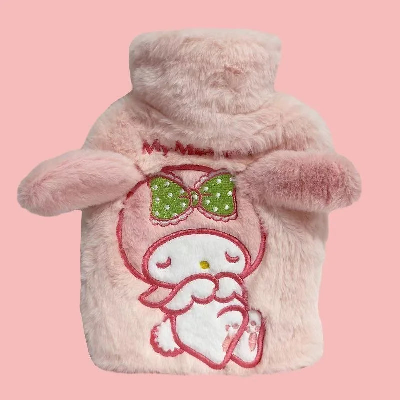 Plush Hot Water Bottle Kuromi Cinnamoroll Winter Hand Warmer Gift