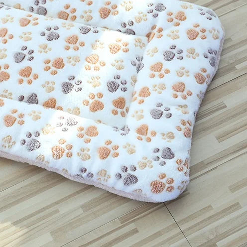 Portable Plush Pet Bed Mat Soft Warm Washable Dog Cat Blanket Travel Sofa Bed