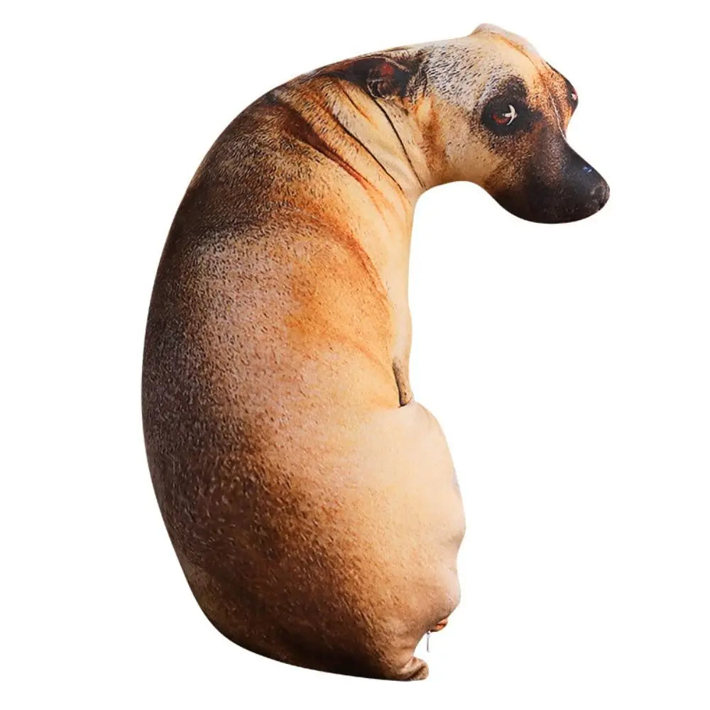 Lifelike Hound Dog Plush Pillow for Sofa Office