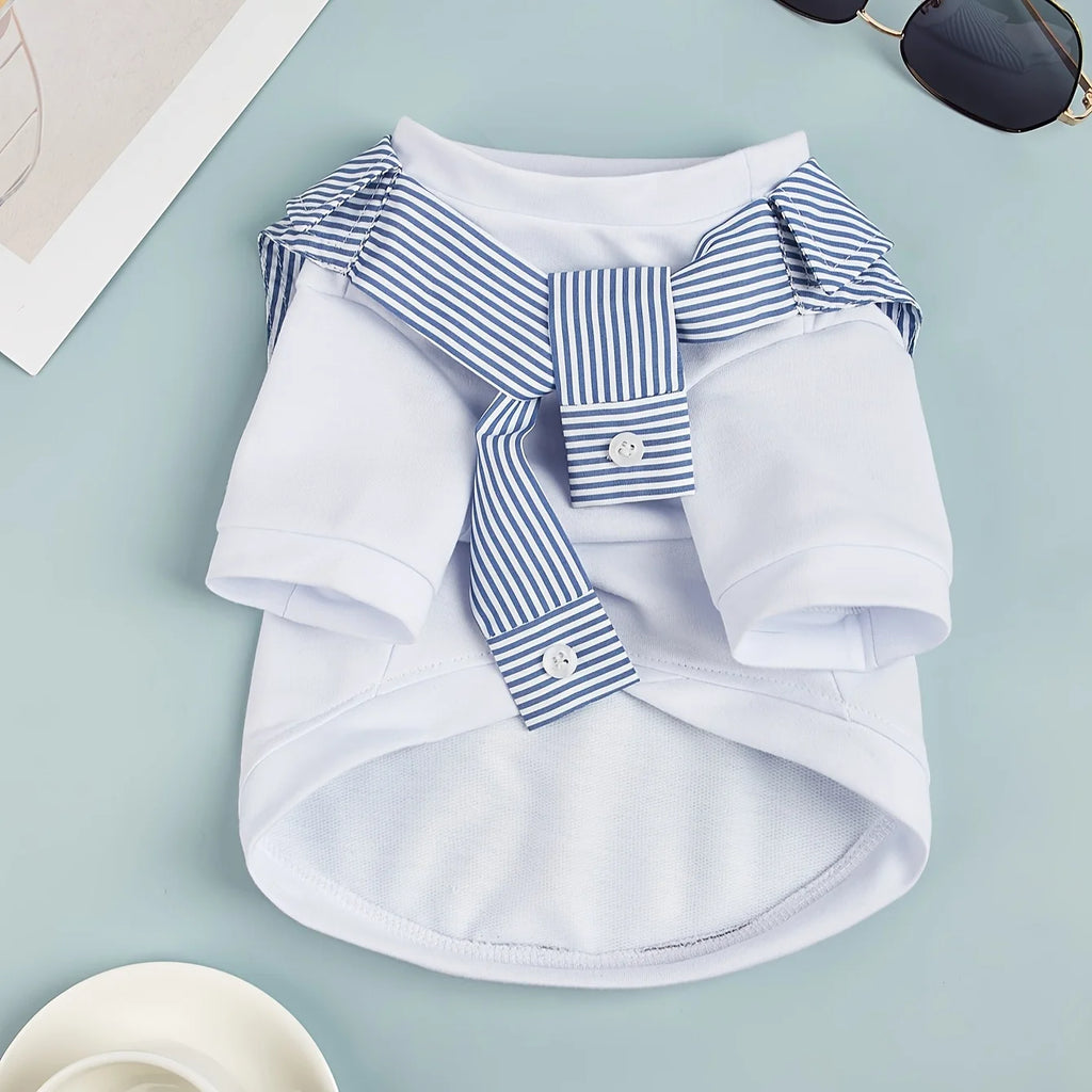 Summer Dog T-Shirt – Casual Breathable Pet Clothes for Small & Medium Dogs