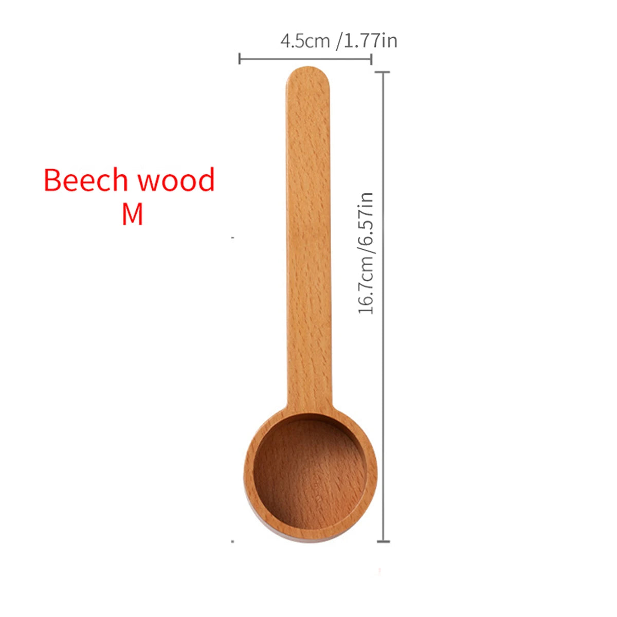 Walnut Wood Coffee Scoop Solid Wooden Measuring Spoon for Coffee Milk Powder