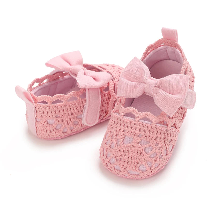 Baby Girl Pink Flat Shoes Soft Sole Lightweight Walking Shoes