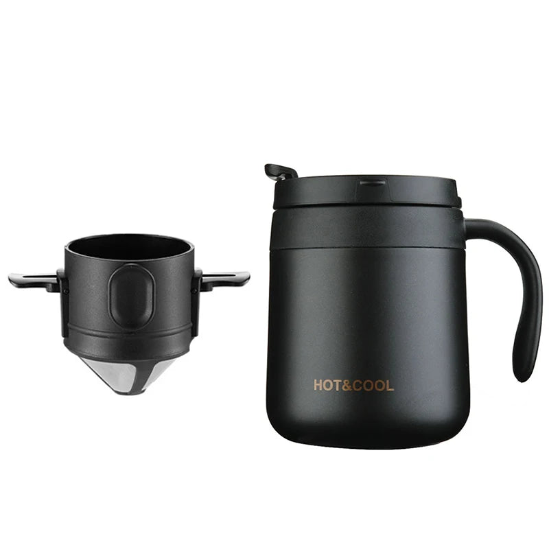 304 Stainless Steel Coffee Dripper Portable Reusable Filter Tea Coffee Maker Set