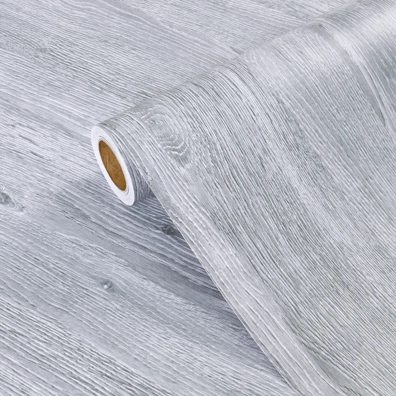 Peel and Stick Wood Grain Floor Sticker Self Adhesive Scratch Resistant Flooring