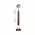 Stainless Steel Coffee Scoop 25ml Wooden Handle Measuring Spoon Long Handle