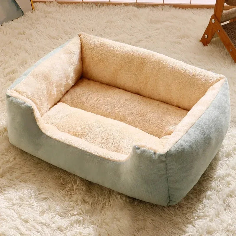 Winter Cat Bed Pet Cushion Basket House for Kittens