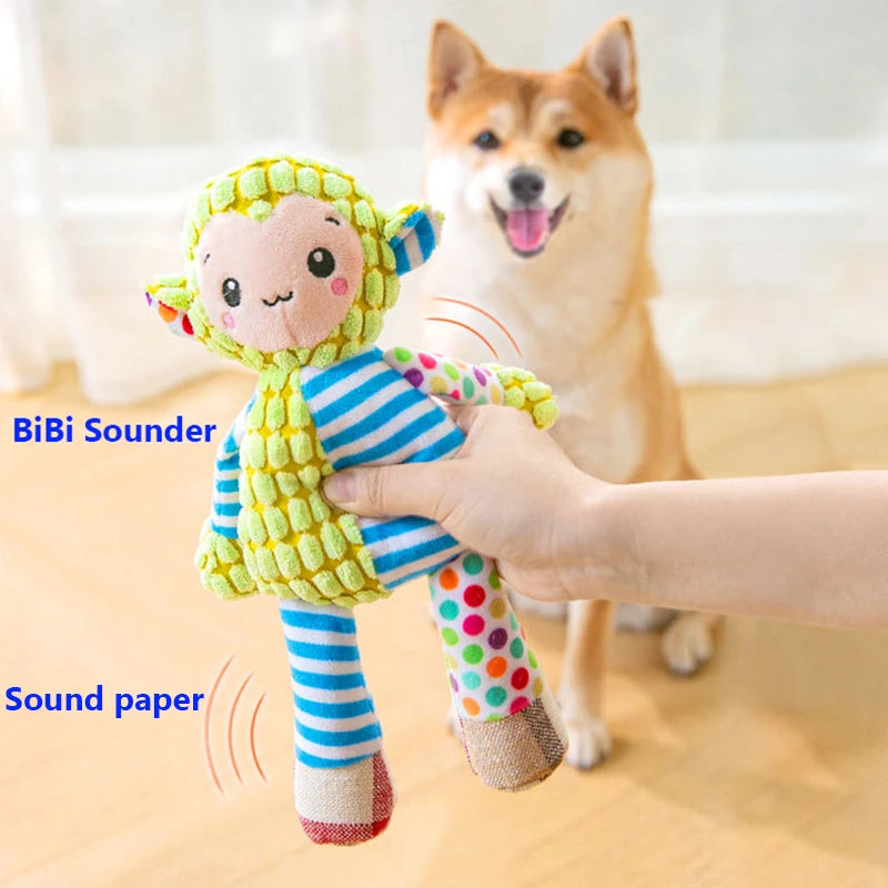 Interactive Squeaky Plush Chew Toy for Dogs and Cats