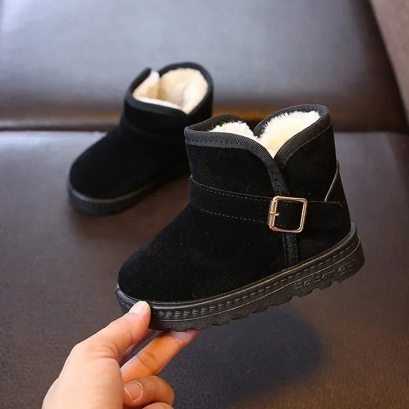 Kids Winter Snow Boots Warm Cotton Casual Shoes for Boys & Girls