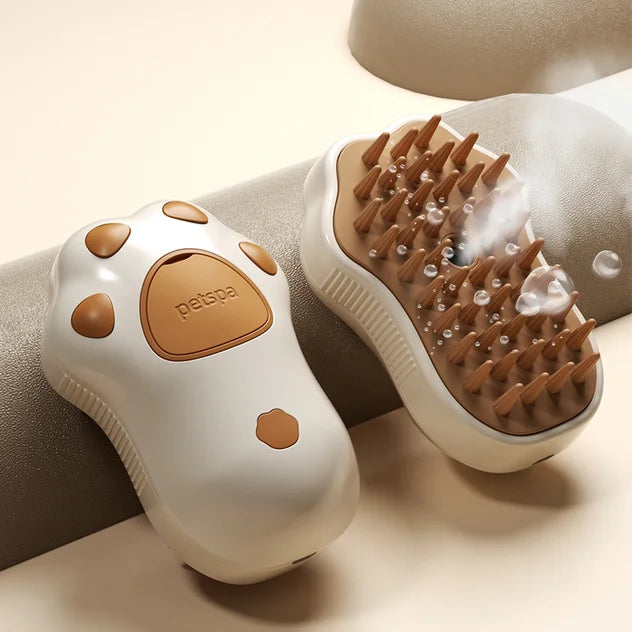 3 in 1 Pet Steam Brush for Cat Dog Grooming