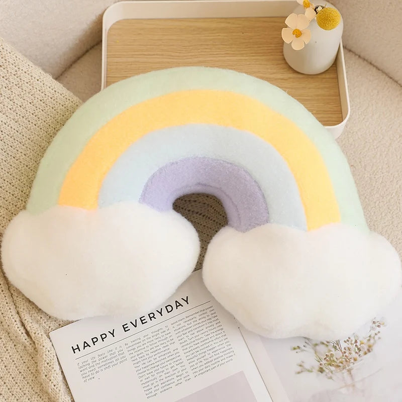 Plush Moon Star Rainbow Cushion Soft Stuffed Cartoon Pillow Home Decor Gift