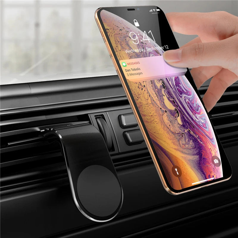 Magnetic Car Phone Holder Air Vent Clip 360 Degree Rotation Mobile Mount