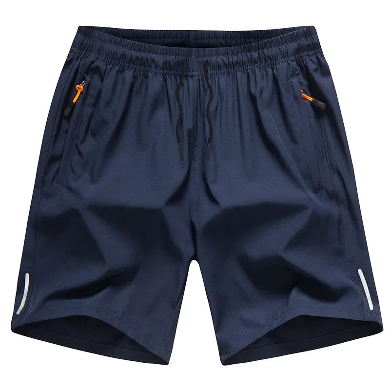 Men Ice Silk Sports Shorts Quick Dry Breathable Gym Running Beach Casual Shorts