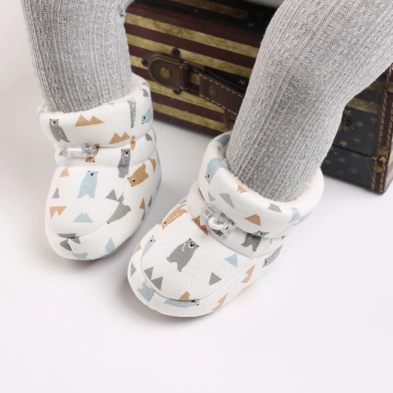 Baby Winter Cartoon Boots Soft Sole Anti Slip Toddler Shoes