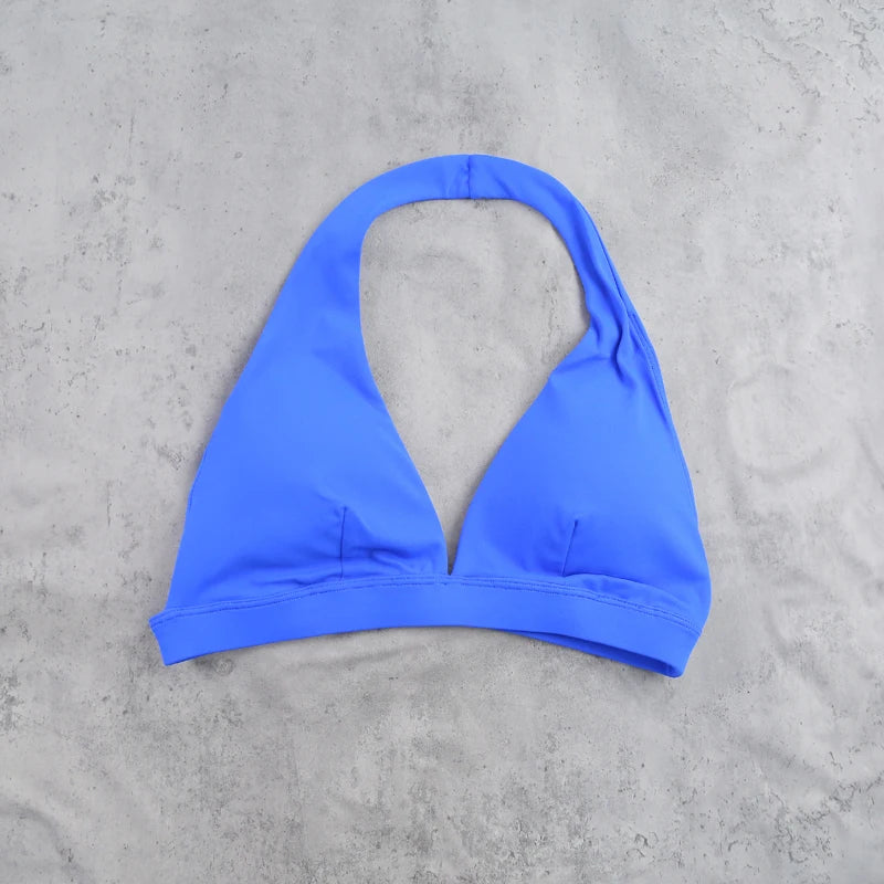 Neck Hanging Yoga Sports Bra Women Breathable Running Fitness Cycling Bra