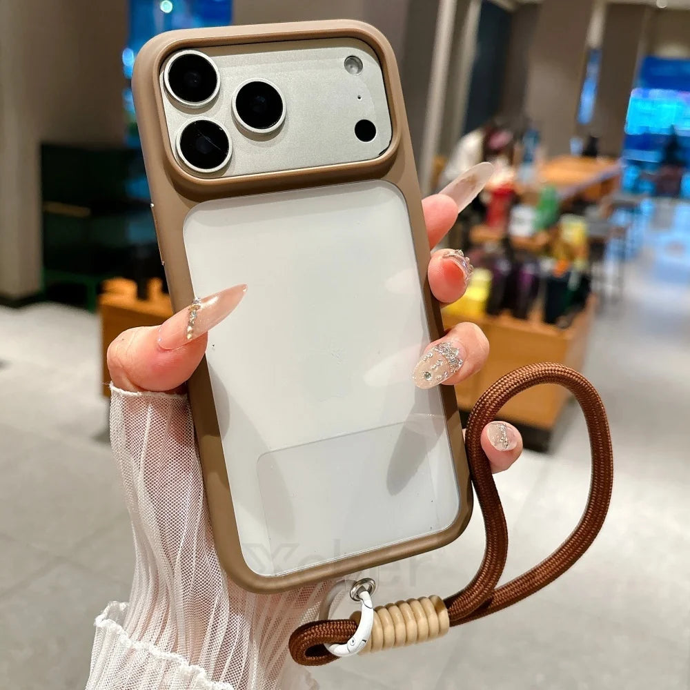 Crystal Clear Touch Button Camera iPhone Case