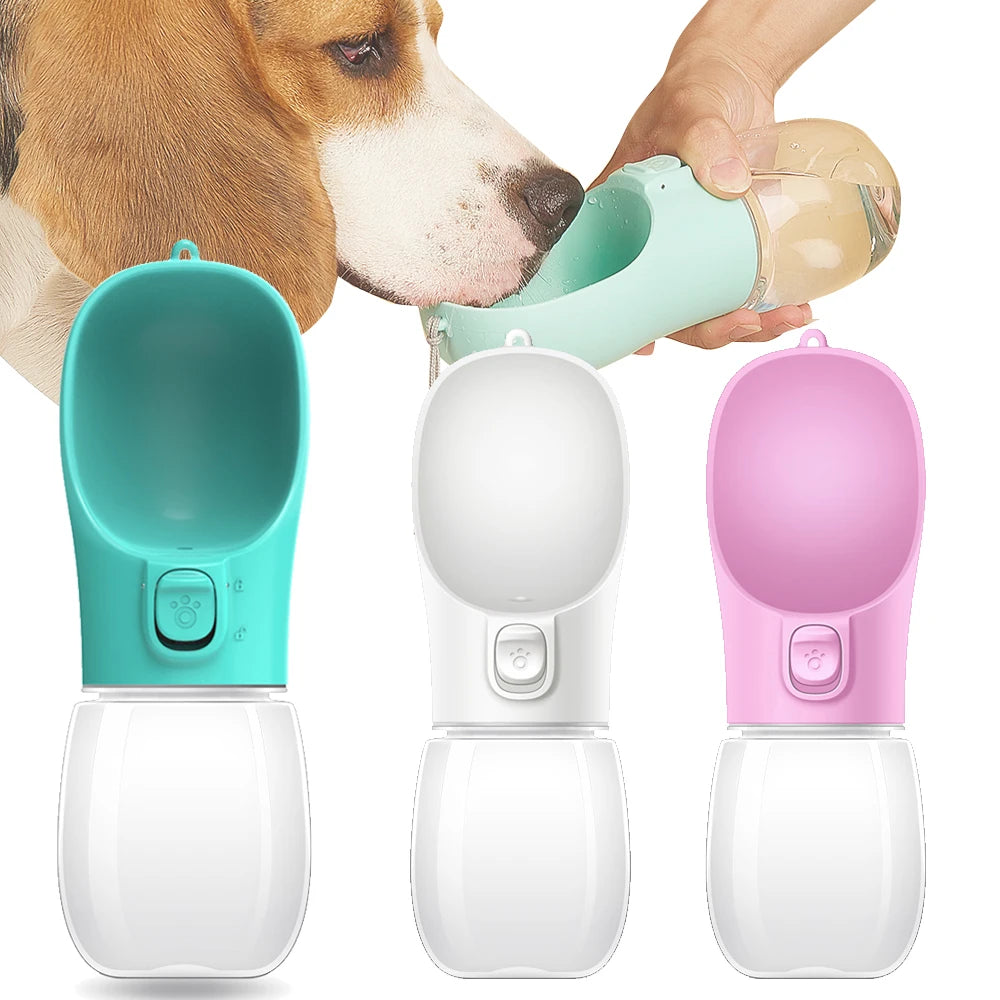 Leakproof Pet Water Bottle – Portable Dog Drinking Bottle with Foldable Bowl