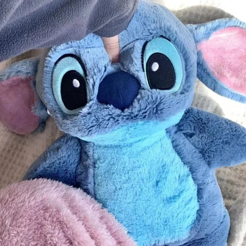 Lilo Stitch Angel Lotso Plush Hand Warmer Hot Water Bottle Soft Winter Warm Bag