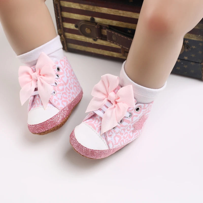 Baby Girl Pink Flat Shoes Soft Sole Lightweight Walking Shoes