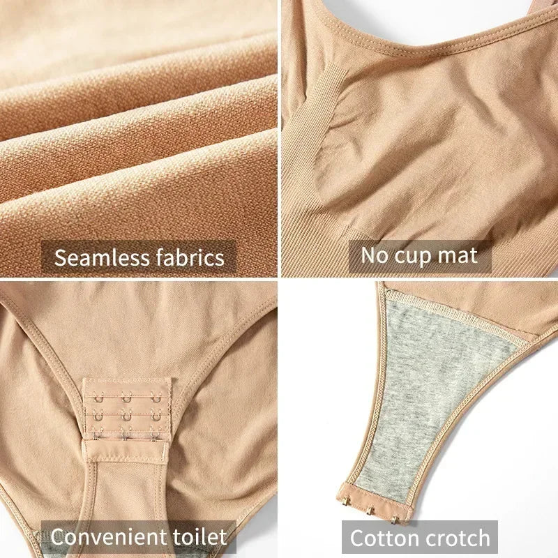 Women Seamless Shapewear Bodysuit Tummy Control Body Shaper