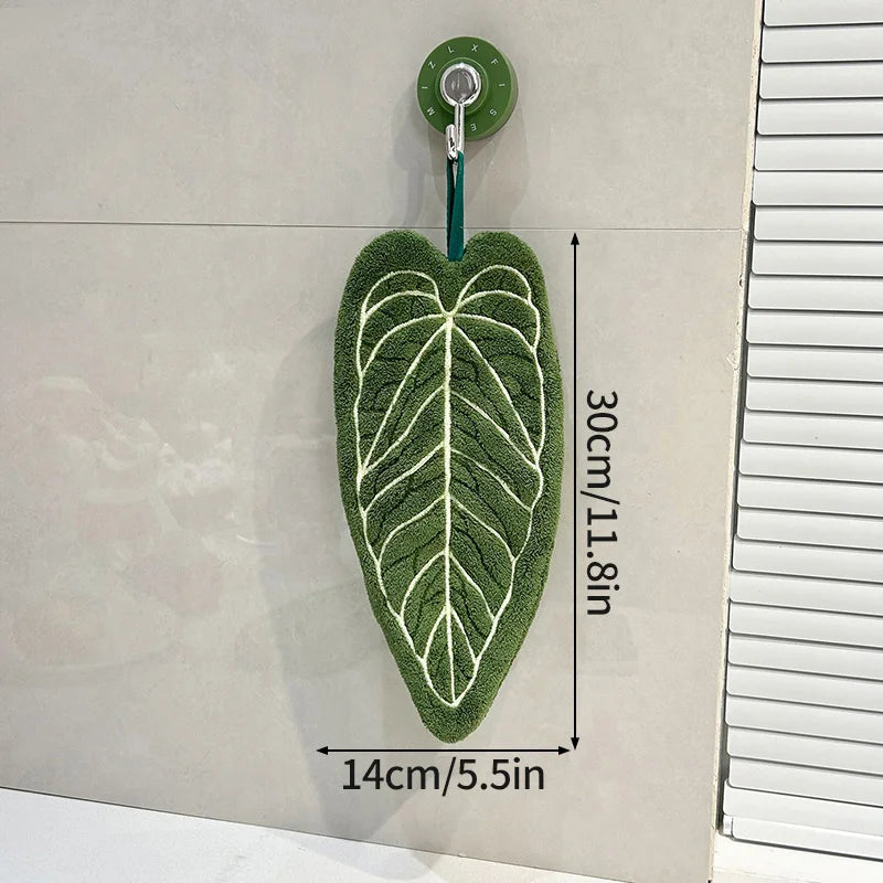 Super Absorbent Hand Towel Kitchen Bathroom Hanging Cleaning Cloth Handkerchief