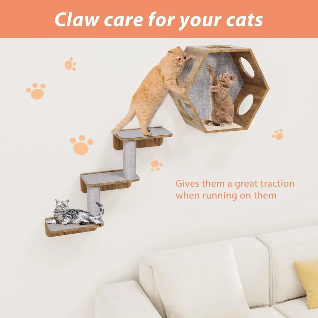 Cat Scratching Mat Self-Adhesive – Furniture Protector Anti-Scratch Carpet for Sofa & Wall