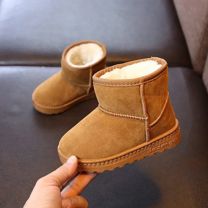 Kids Winter Snow Boots Warm Cotton Casual Shoes for Boys & Girls