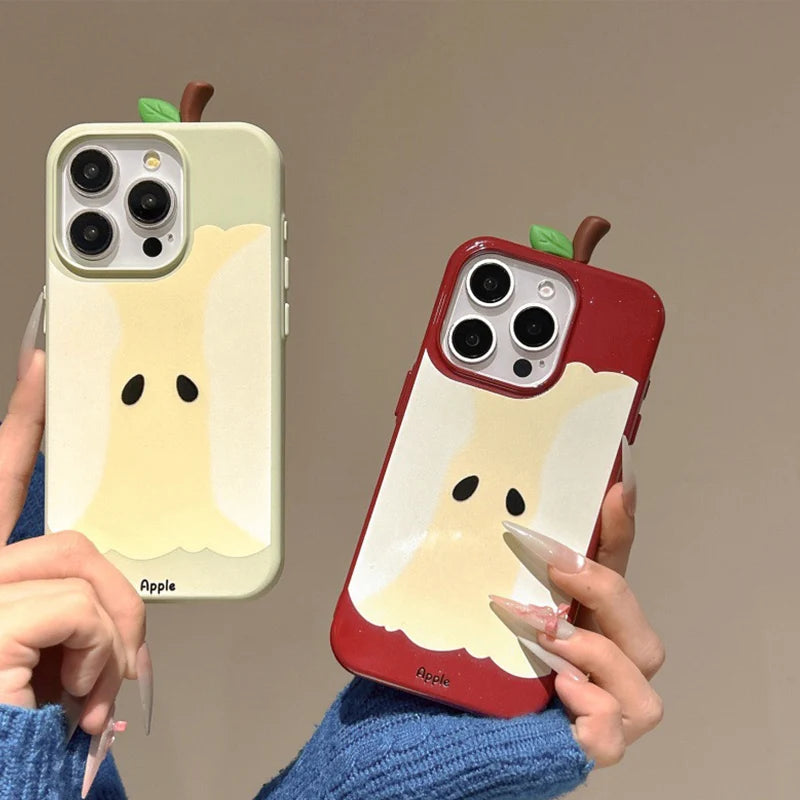 3D Apple Core Anti Drop Anti Scratch iPhone Case