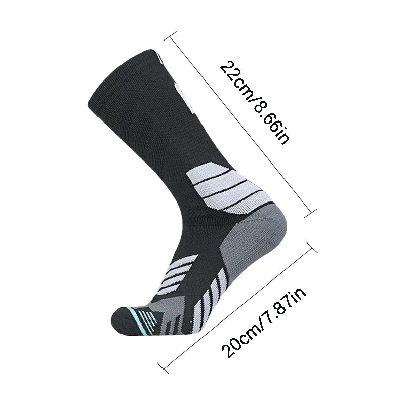 Elite Basketball Compression Socks High Elastic Towel Bottom Sports Socks Men Women