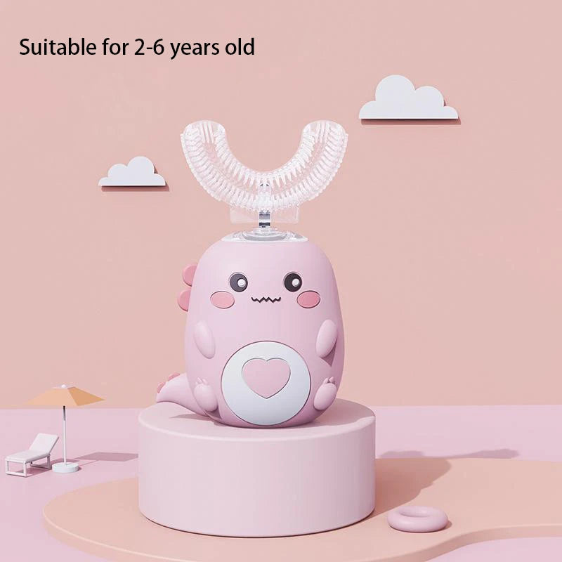 Kids Electric U Shaped Toothbrush Rechargeable Sonic Brush