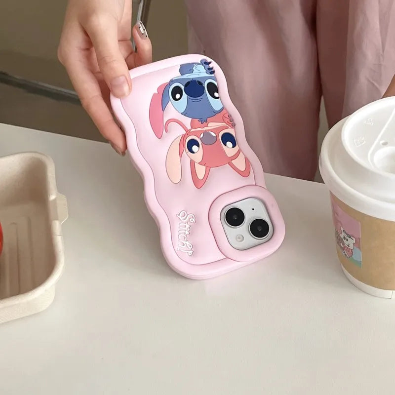 Cute 3D Stitch Silicone Soft Shockproof iPhone Case