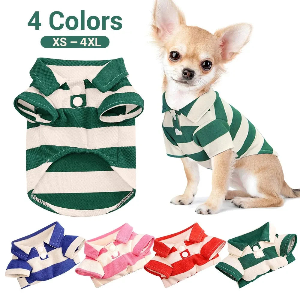 Pet Dog T-Shirt Summer – Casual Breathable Clothes for Small & Large Dogs and Cats