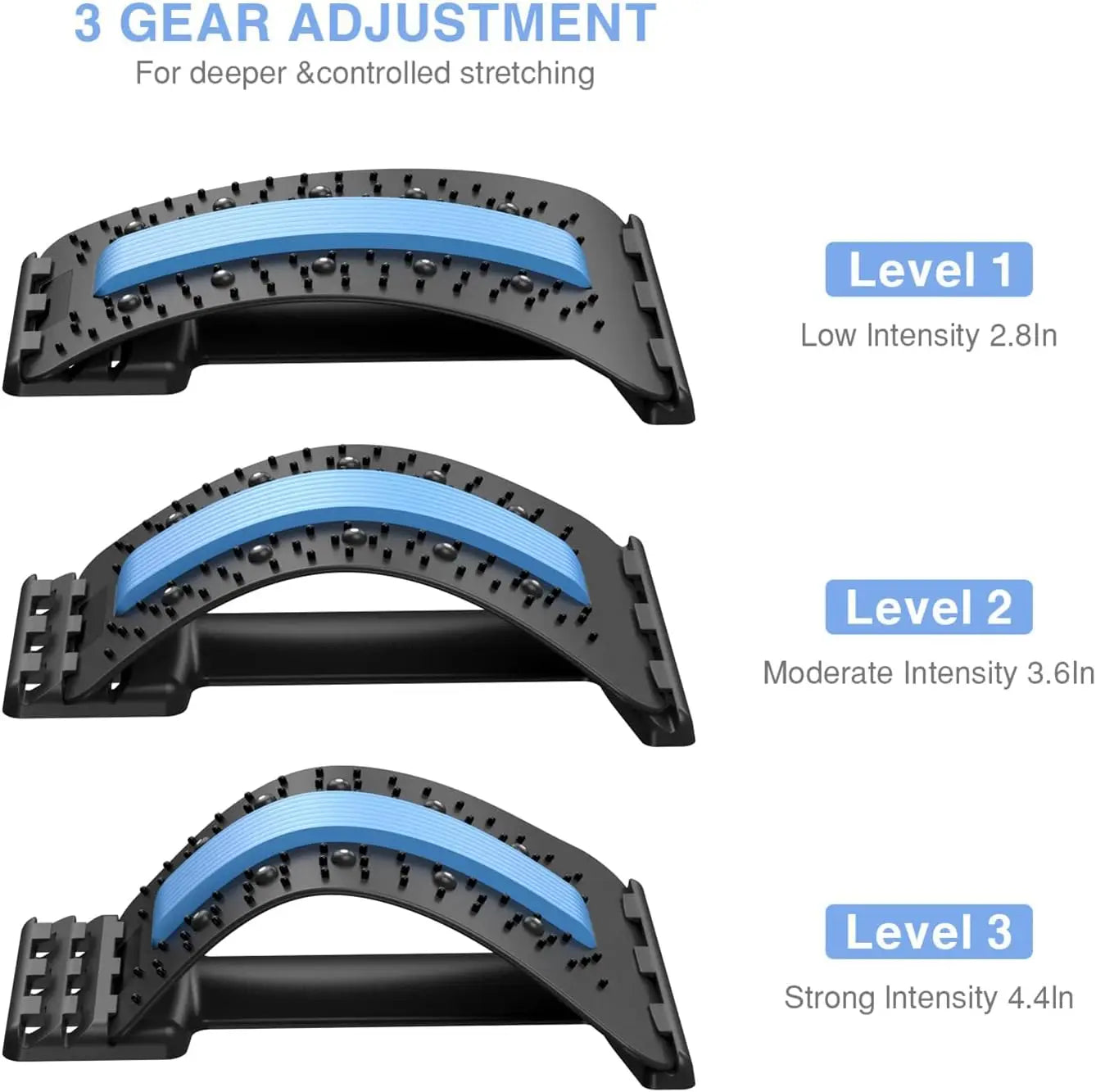 Back Stretcher Spine Support Multi Level Pain Relief Back Cracker Board