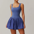 Women’s One Piece Yoga Jumpsuit Dress Push Up Dance Tennis Gym Outfit
